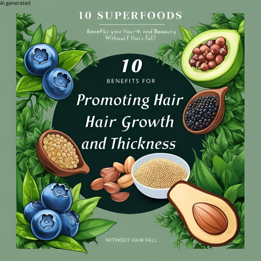 10 Best Superfoods for Hair Growth & Thickness (No More Hair Fall!)