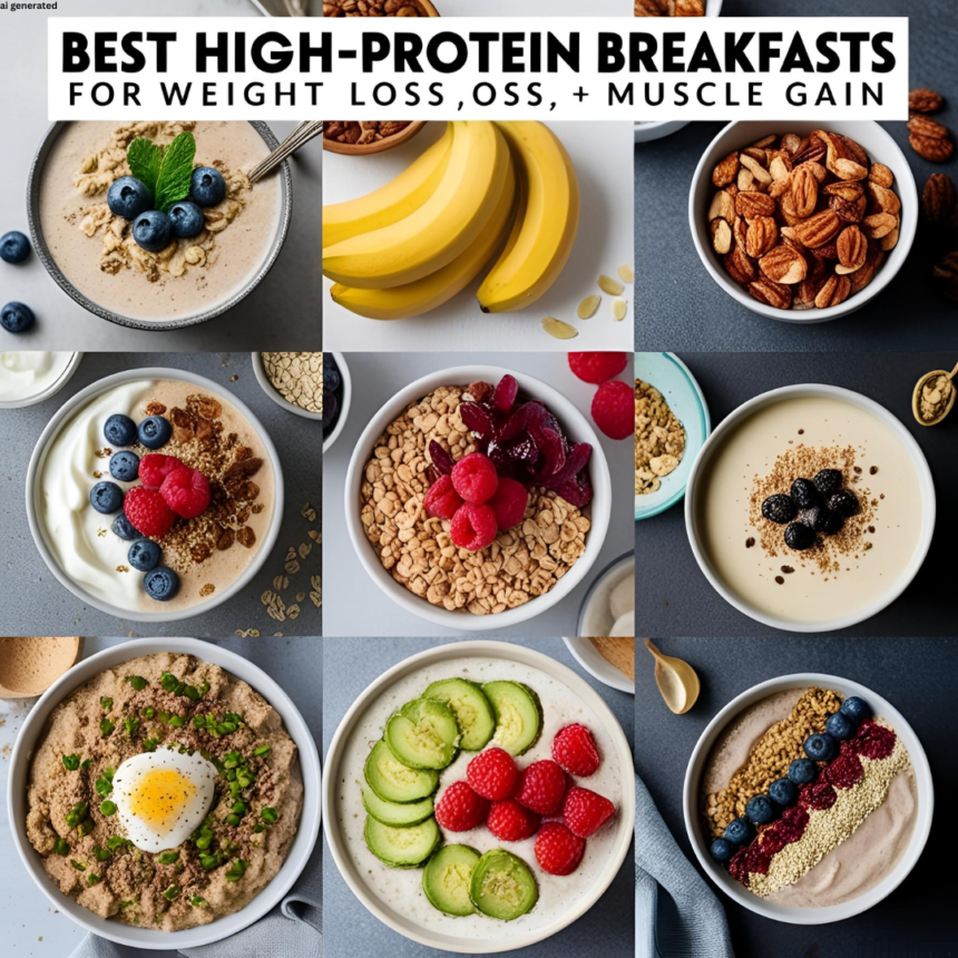 Best High-Protein Breakfasts for Weight Loss & Muscle Gain
